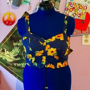Sunflower tube top